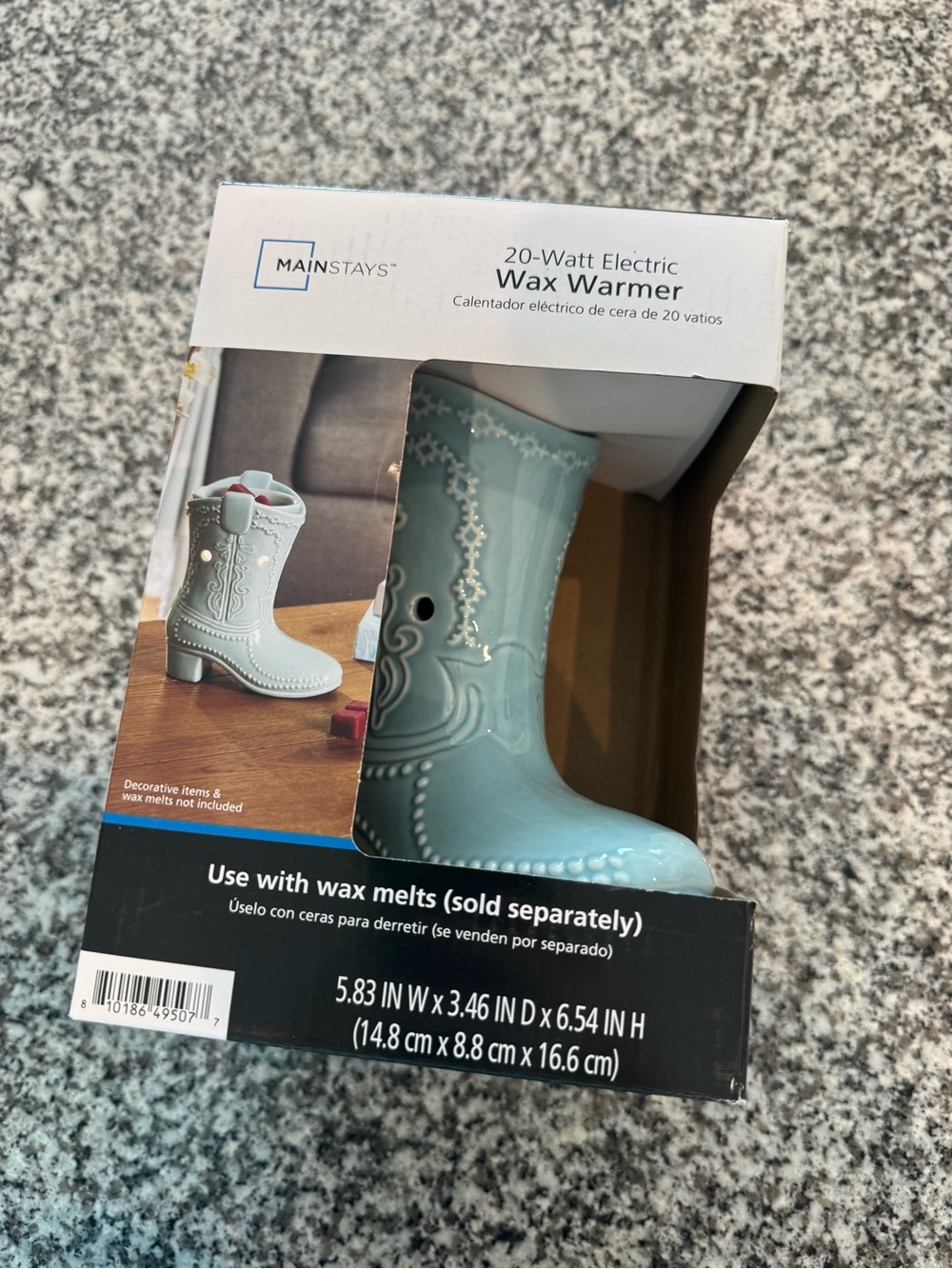 Mainstays Women's Boot Wax Warmer - Light Blue